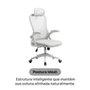 Cadeira de Escritório Husky Apta, Braço Retrátil, Até 120kg, Mesh Cinza, Reclínio 120º, Butterfly, Ajuste de Altura, Cinza - HCO700CZ