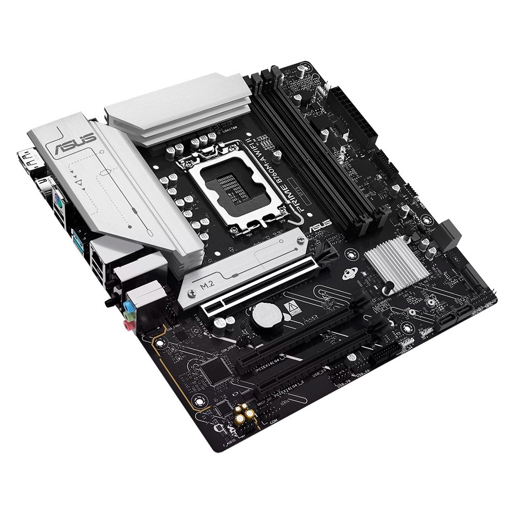 Imagem 5 de 10 do produto Placa-Mãe ASUS PRIME B760M-A WIFI II, Intel LGA 1700, mATX, DDR5, PCIe 5, Wi-fi 6E, Preto - 90MB1NF0-M0EAY0