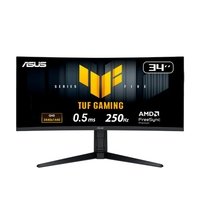 Monitor Gamer Curvo ASUS TUF 34"", WQHD, 250Hz, 0.5ms, Fast VA, FreeSync Premium, Altura Ajustável, Som Integrado, Preto - VG34WQML5A Monitor Gamer Curvo ASUS TUF 34"", WQHD, 250Hz, 0.5ms, Fast VA, FreeSync Premium, Altura Ajustável, Som Integrado, Preto - VG34WQML5A