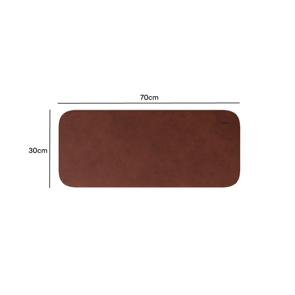 Deskpad Reliza, Estendido, 300x700mm, Courino Marrom - ( Balão.info - foto 2