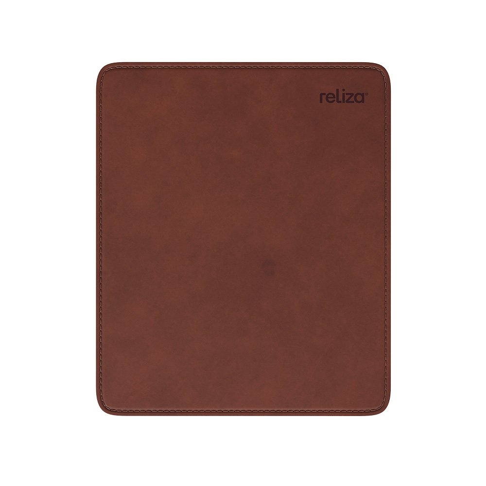 Mousepad Reliza, Retangular, Pequeno, 210x175mm, Courino Marrom - 10019