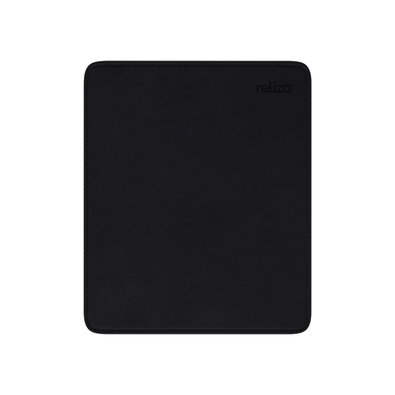 Mousepad Reliza, Retangular, Pequeno, 210x175mm, Courino Preto - 11063