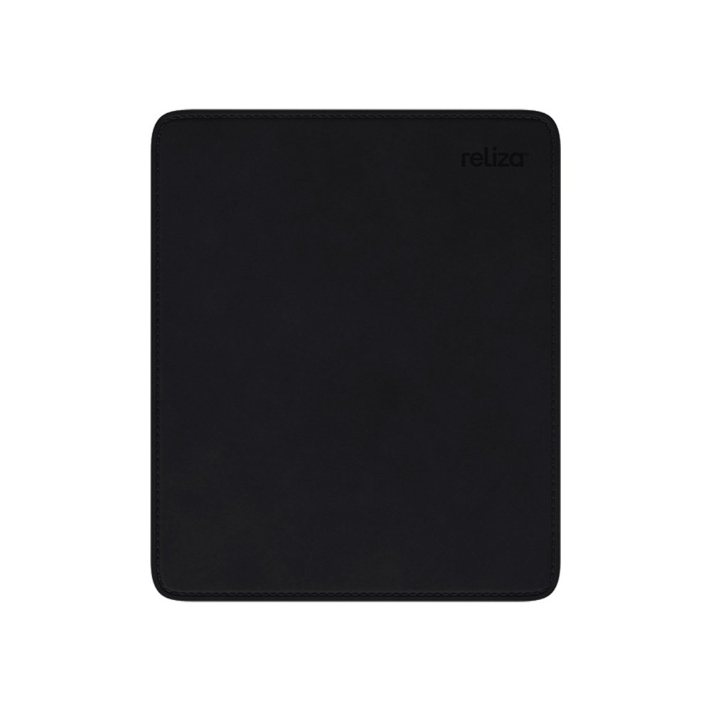 Mousepad Reliza, Retangular, Pequeno, 210x175mm, Courino Preto - 11063