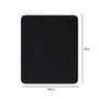 Mousepad Reliza, Retangular, Pequeno, 210x175mm, Courino Preto - 11063