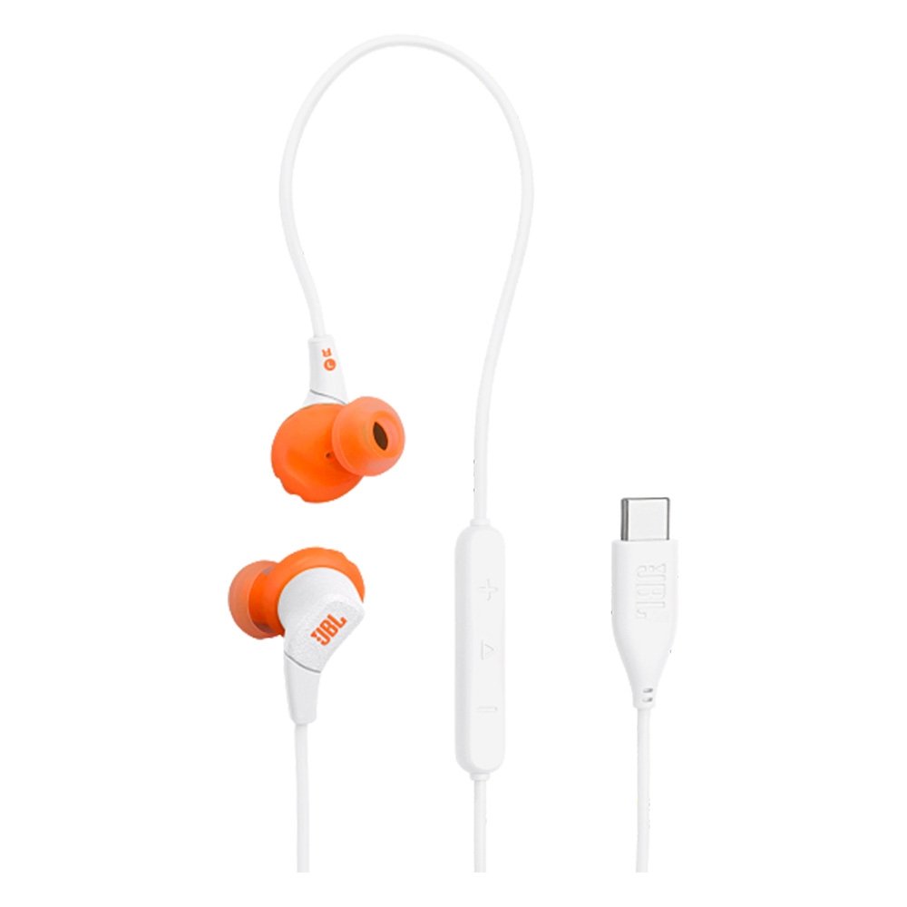Fone de Ouvido Esportivo JBL Endurance Run 3, USB-C, À Prova de Suor, Branco - JBLENDURRUN3CWHT