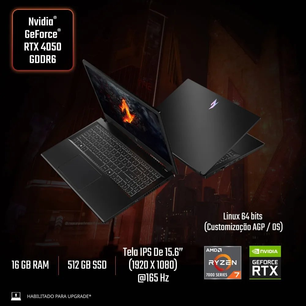 Notebook Gamer Acer Nitro V15 Anv1541R2gt KaBuM