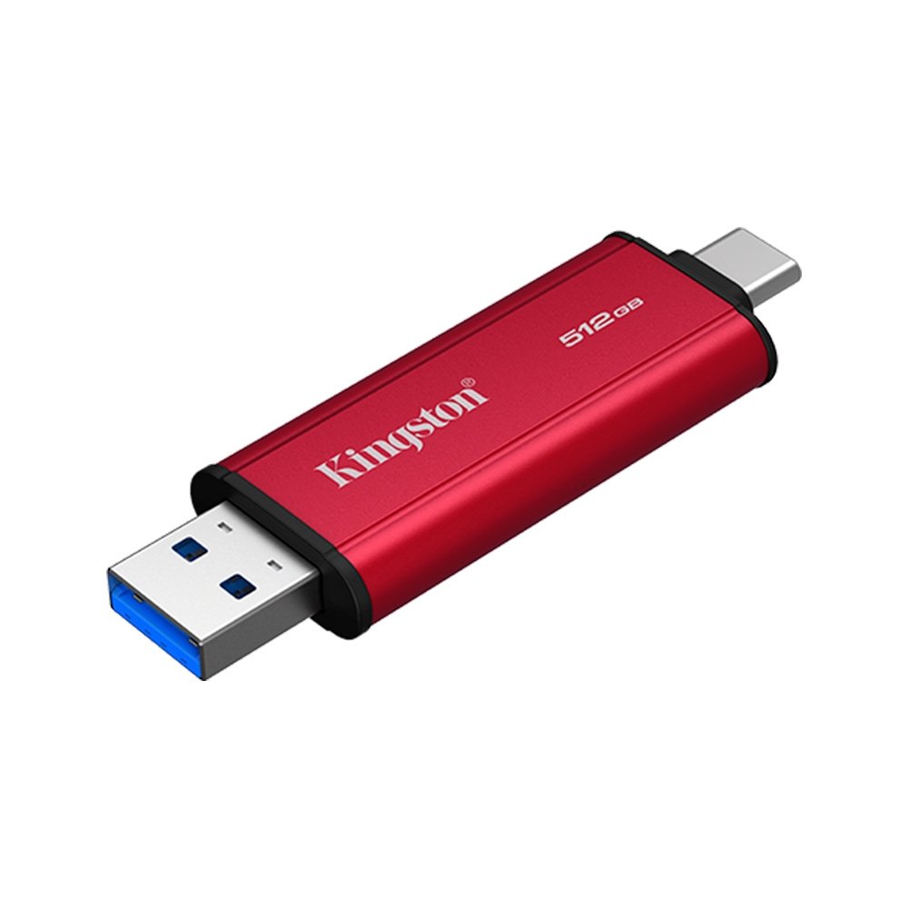 SSD Externo Portátil Kingston, 512GB, Dual USB-A/C, Leitura 1050 MB/s, Gravação 950 MB/s, USB 3.2 Gen 2 - SPSD/512GB - view 2
