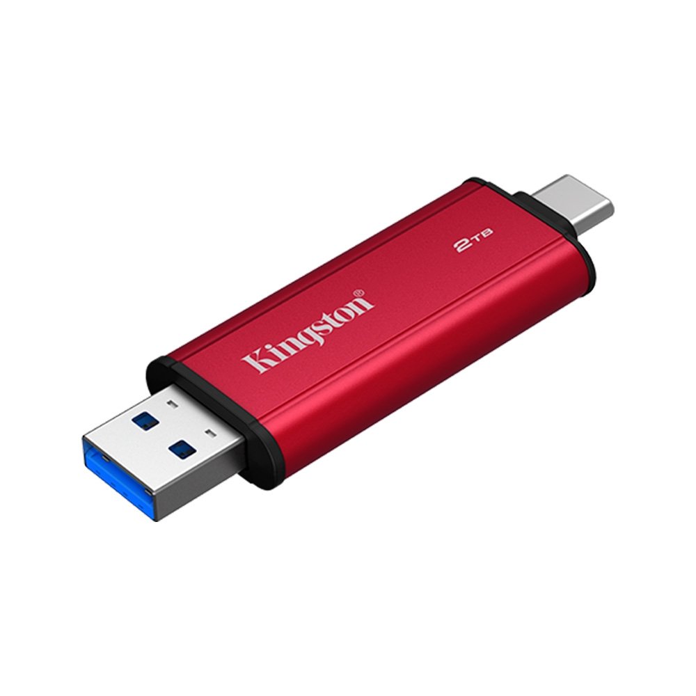 SSD Externo Portátil Kingston, 2TB, Dual USB-A/C, Leitura 1050 MB/s, Gravação 950 MB/s, USB 3.2 Gen 2 - SPSD/2TB - view 2