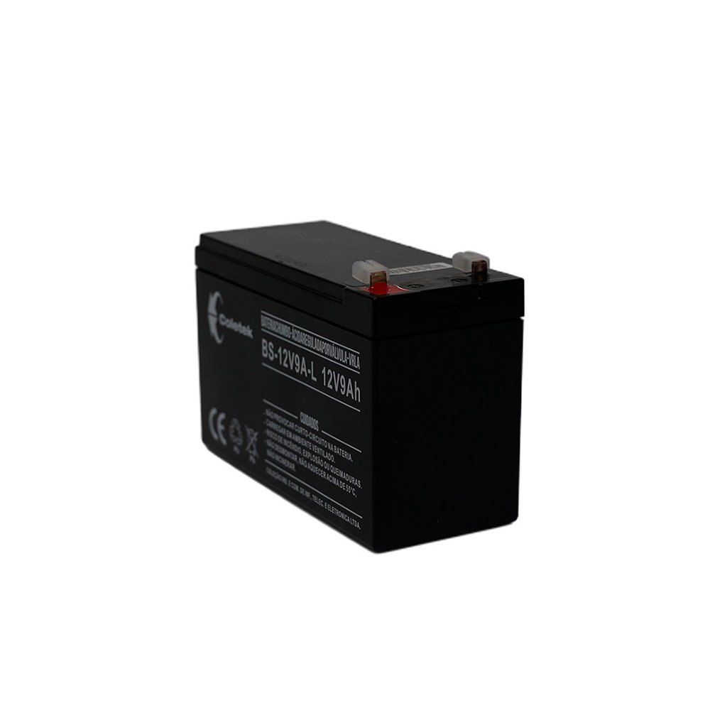 Bateria Selada Coletek Energia BS-12V9A-L T1, 12V, 9Ah. Preta - BS-12V9A-LT1 - view 3