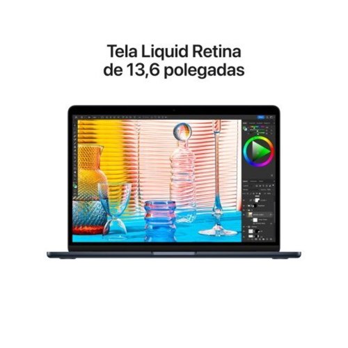 MacBook Air M2 24GB 512GB Meia-Noite | KaBuM!