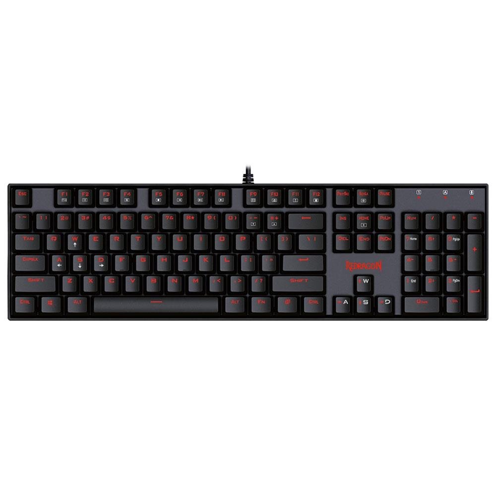 Teclado Mecânico Gamer Redragon Mitra, LED Vermelho, Switch Outemu Blue, PT - K551-1 (BLUE)
