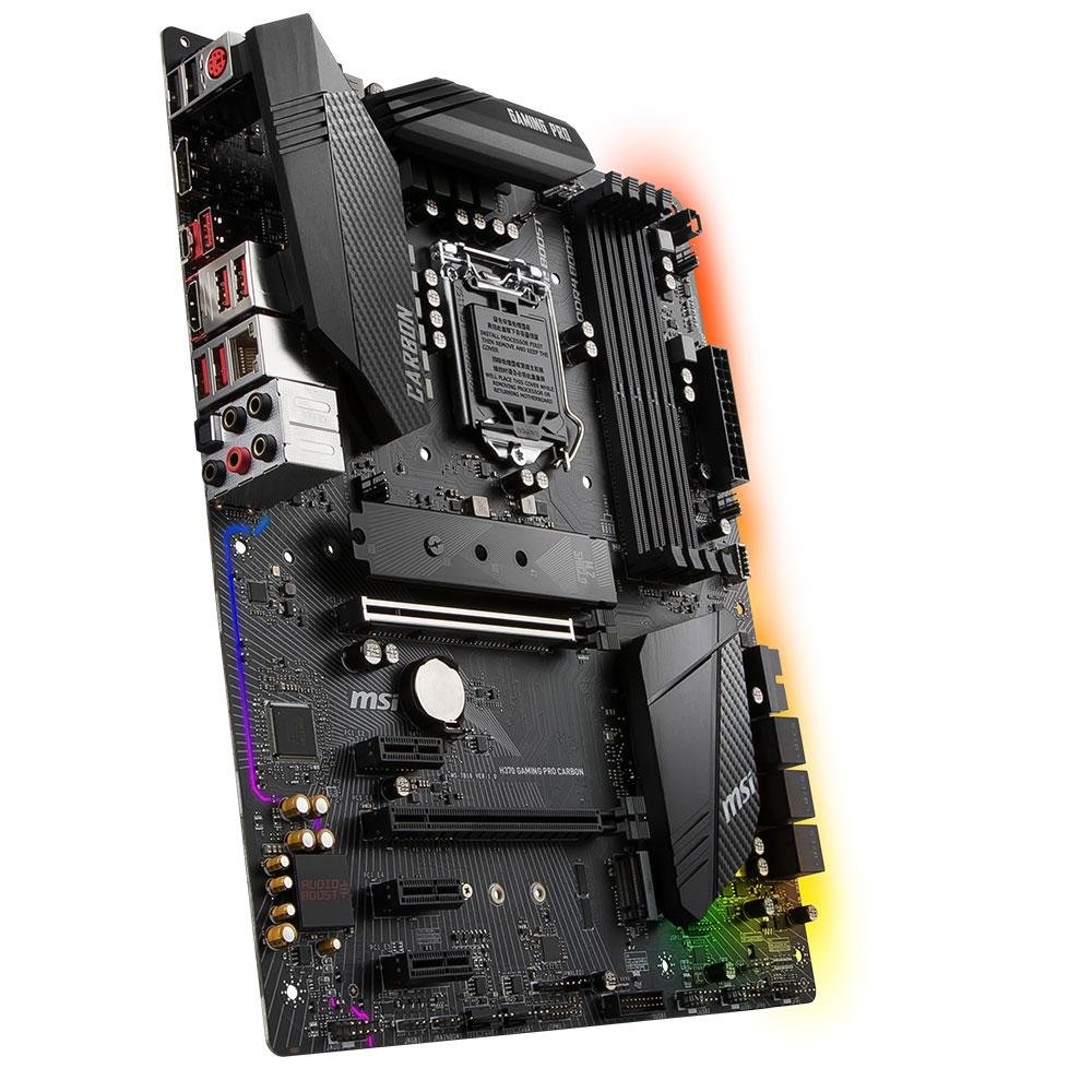 Imagem 5 de 10 do produto Placa-Mãe MSI H370 Gaming Pro Carbon, Intel LGA 1151, ATX, DDR4