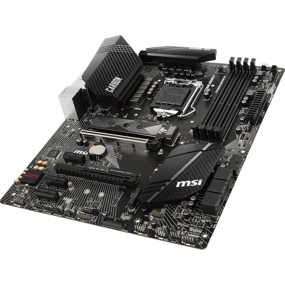 Imagem 8 de 10 do produto Placa-Mãe MSI H370 Gaming Pro Carbon, Intel LGA 1151, ATX, DDR4