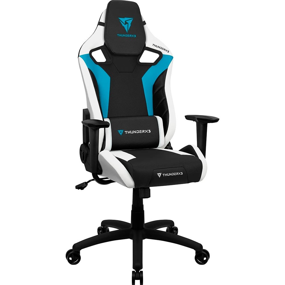 Cadeira Gamer ThunderX3 XC3, Até 120Kg, Reclinável, Com Almofadas, Cilindro de Gás Classe 4, Preta e Azul - 78313 - view 3