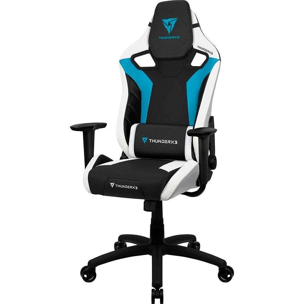 Cadeira Gamer ThunderX3 XC3, Até 120Kg, Reclinável, Com Almofadas, Cilindro de Gás Classe 4, Preta e Azul - 78313 - view 2