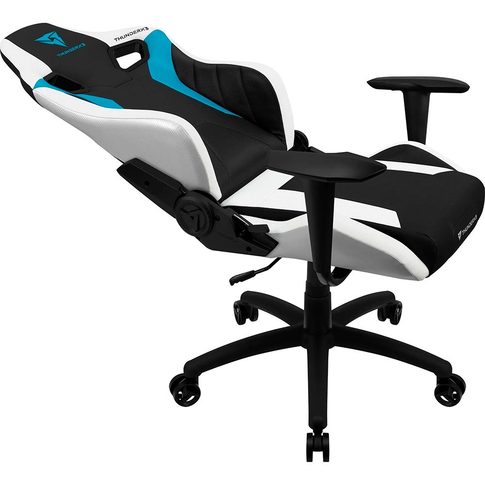 Cadeira Gamer ThunderX3 XC3, Até 120Kg, Reclinável, Com Almofadas, Cilindro de Gás Classe 4, Preta e Azul - 78313 - view 7