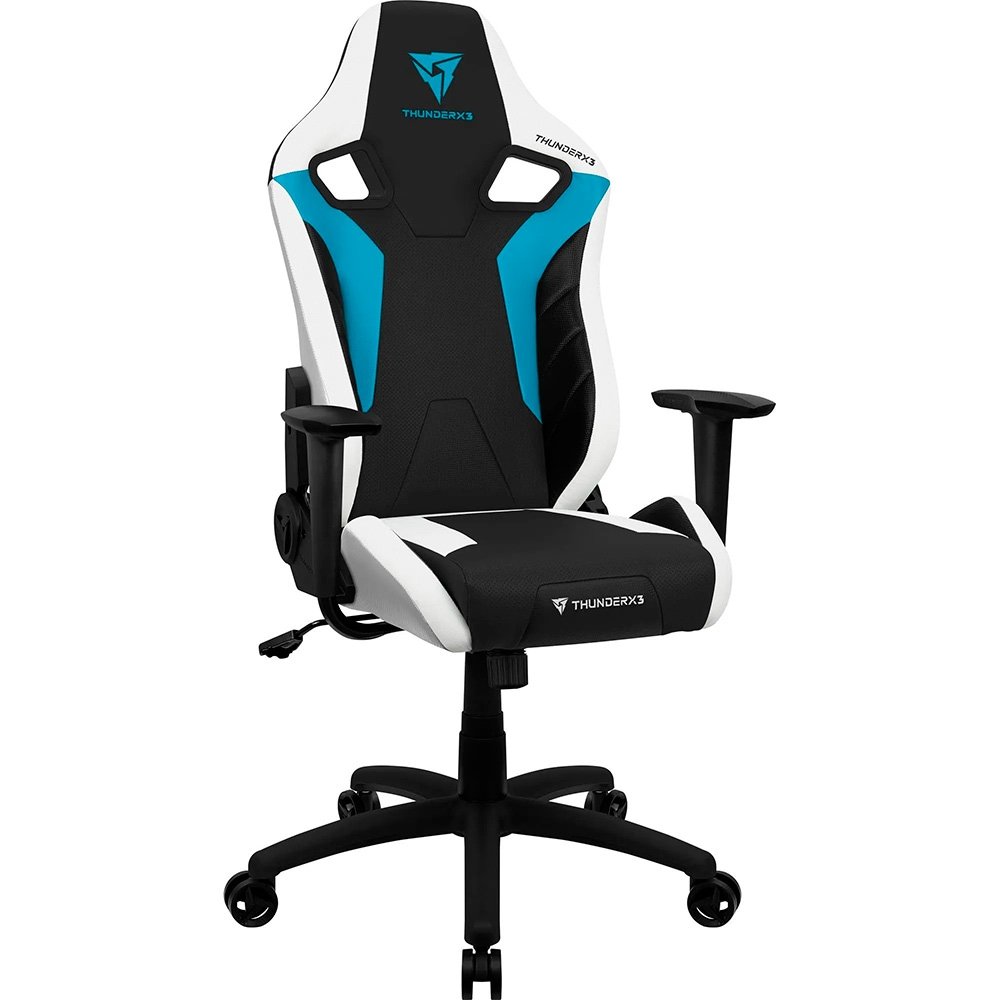 Cadeira Gamer ThunderX3 XC3, Até 120Kg, Reclinável, Com Almofadas, Cilindro de Gás Classe 4, Preta e Azul - 78313 - view 9