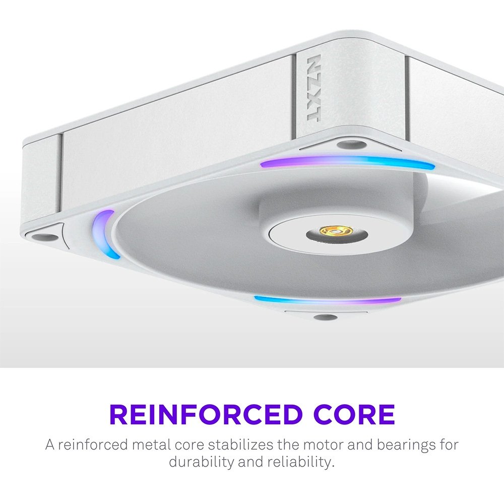 Ventoinha NZXT F140X Performance, 140mm, PWM, RGB, Branco - RF-U14PN-W1 - view 5