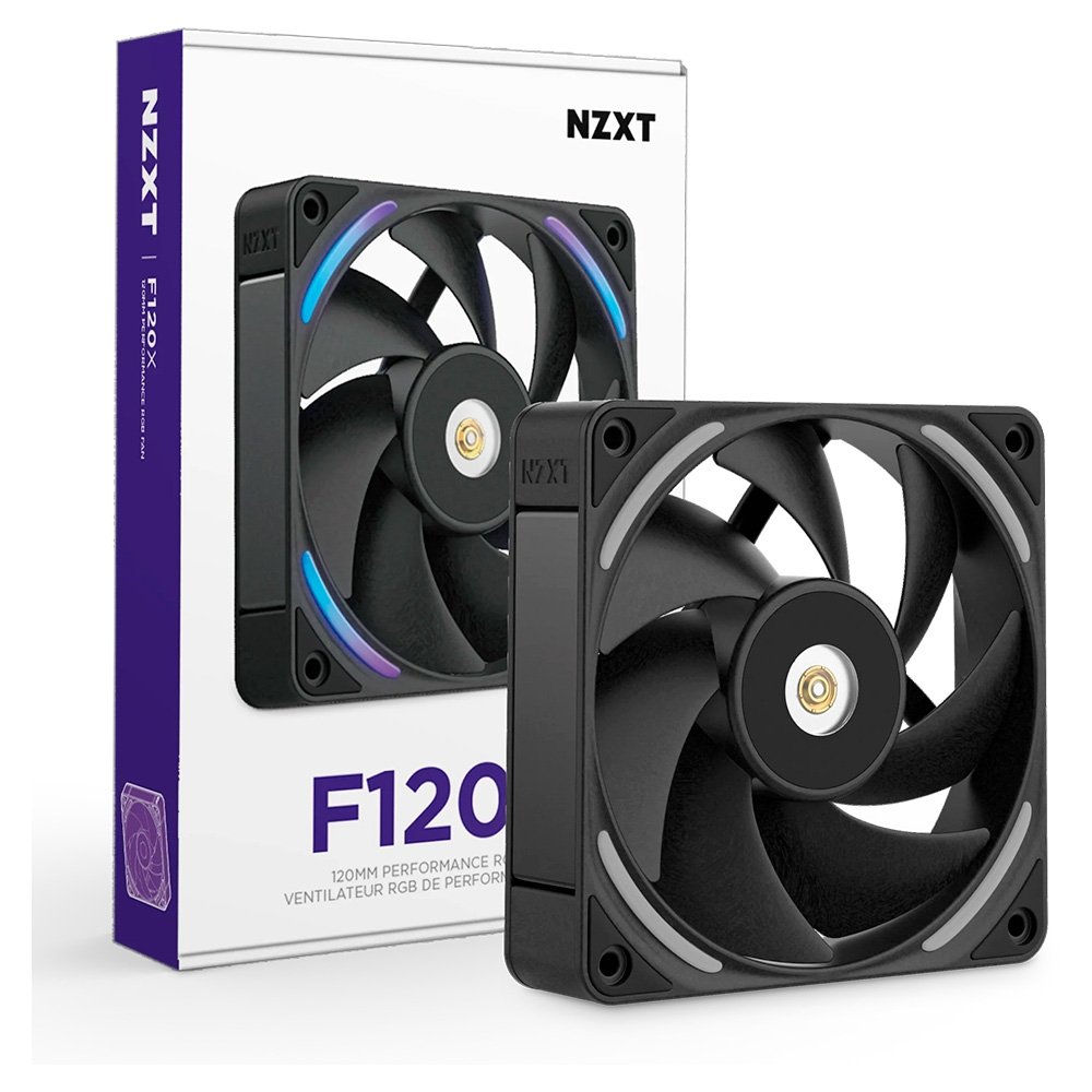 Ventoinha NZXT F120X Performance, 120mm, PWM, RGB, Preto - RF-U12PN-B1 5