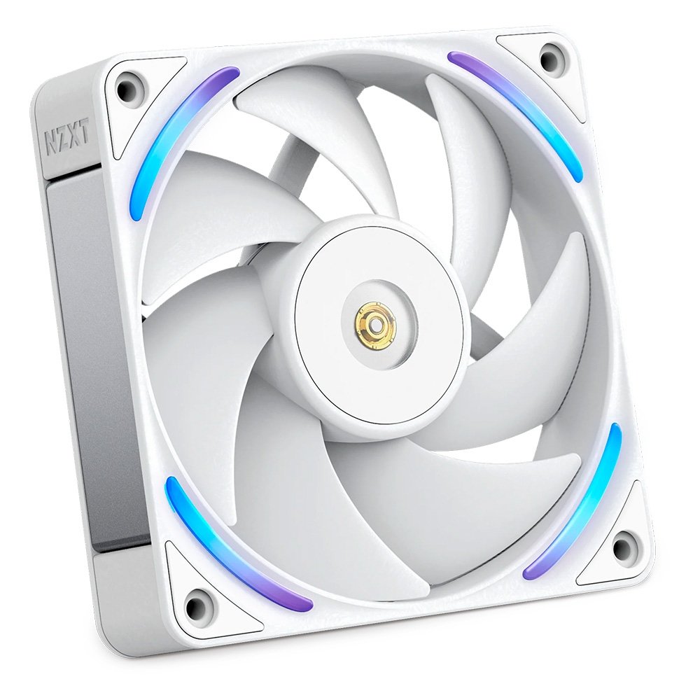 Imagem 2 de 10 do produto Ventoinha NZXT F120X Performance, 120mm, PWM, RGB, Branco - RF-U12PN-W1