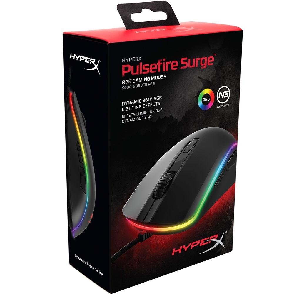 Mouse Gamer HyperX Pulsefire Surge RGB 16000 DPI - 4P5Q1AA