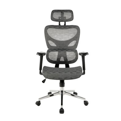 Cadeira de Escritório Husky Sinergy, Braço 3D, Até 140kg, Mesh Cinza, Reclínio 120º, Butterfly, Ajuste de Altura, Preto - HCO800PT