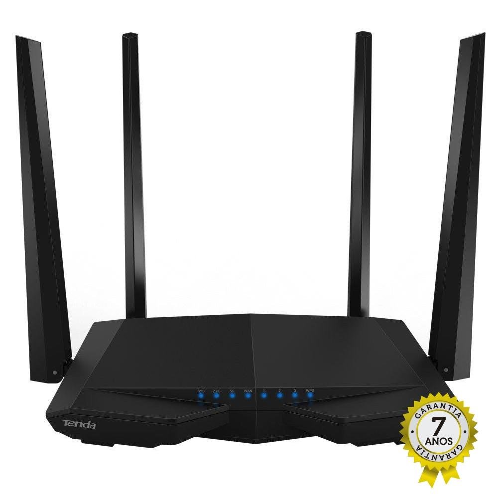 Roteador Tenda Wireless Dual Band, 1200Mpbs, 4 Antenas, High-Power - AC6