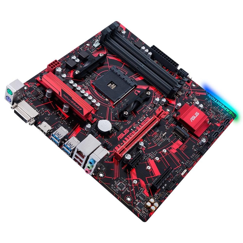 Imagem 6 de 8 do produto Placa-Mãe ASUS EX-A320M-Gaming, AMD AM4, mATX, DDR4, Preto