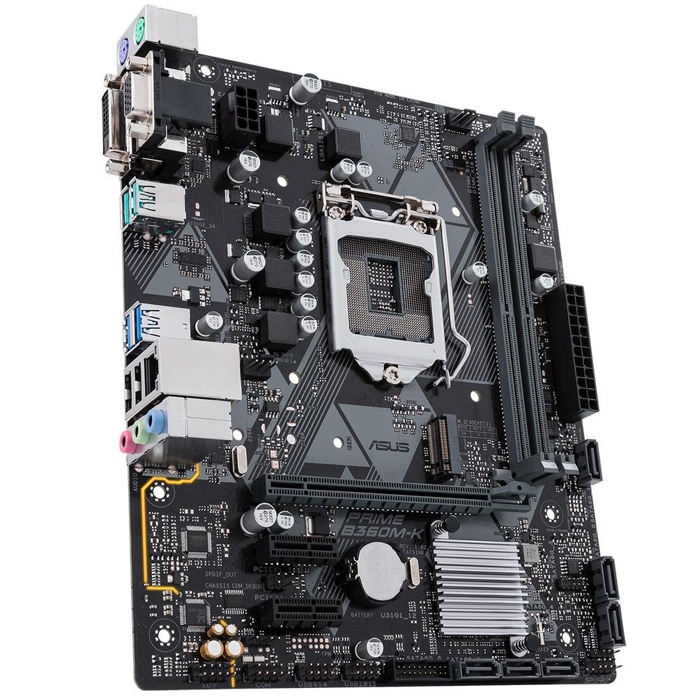 Imagem 5 de 7 do produto Placa-Mãe Asus Prime B360M-K, Intel LGA 1151, mATX, DDR4