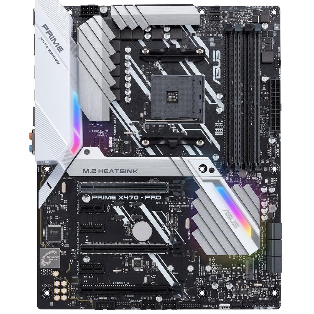 Placa-Mãe Asus Prime X470-Pro, AMD AM4, ATX, DDR4