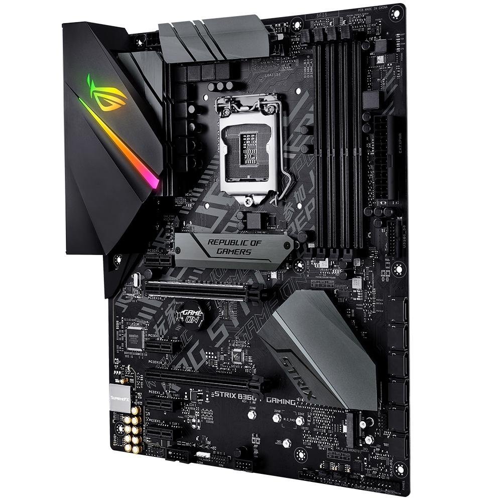 Imagem 10 de 11 do produto Placa-Mãe Asus ROG Strix B360-F Gaming, Intel LGA 1151, ATX, DDR4