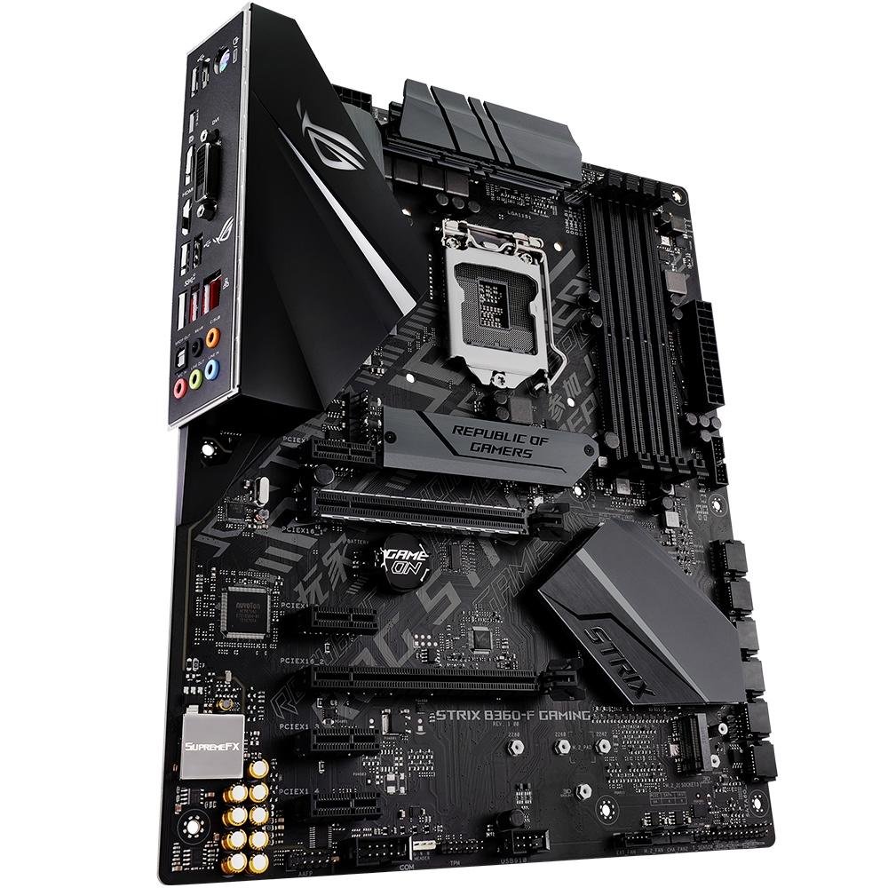 Imagem 3 de 11 do produto Placa-Mãe Asus ROG Strix B360-F Gaming, Intel LGA 1151, ATX, DDR4