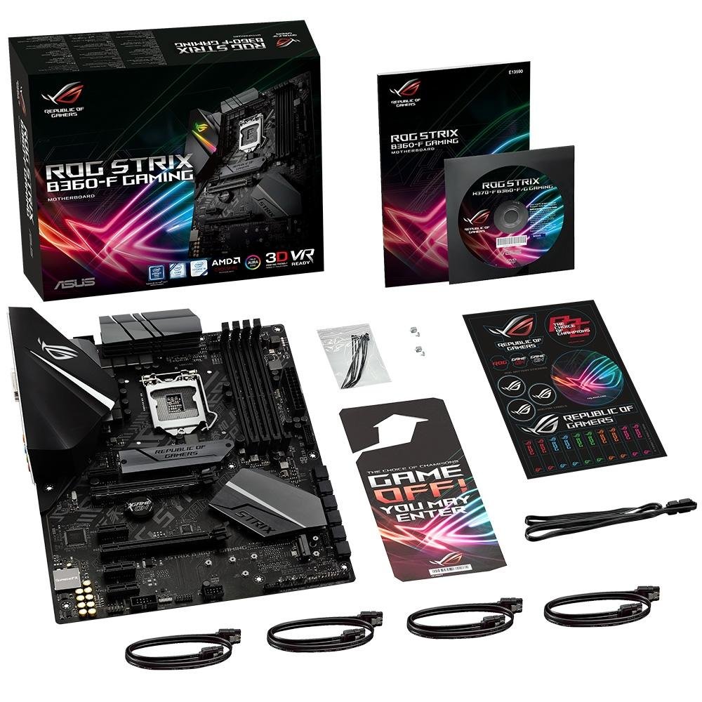 Imagem 9 de 11 do produto Placa-Mãe Asus ROG Strix B360-F Gaming, Intel LGA 1151, ATX, DDR4