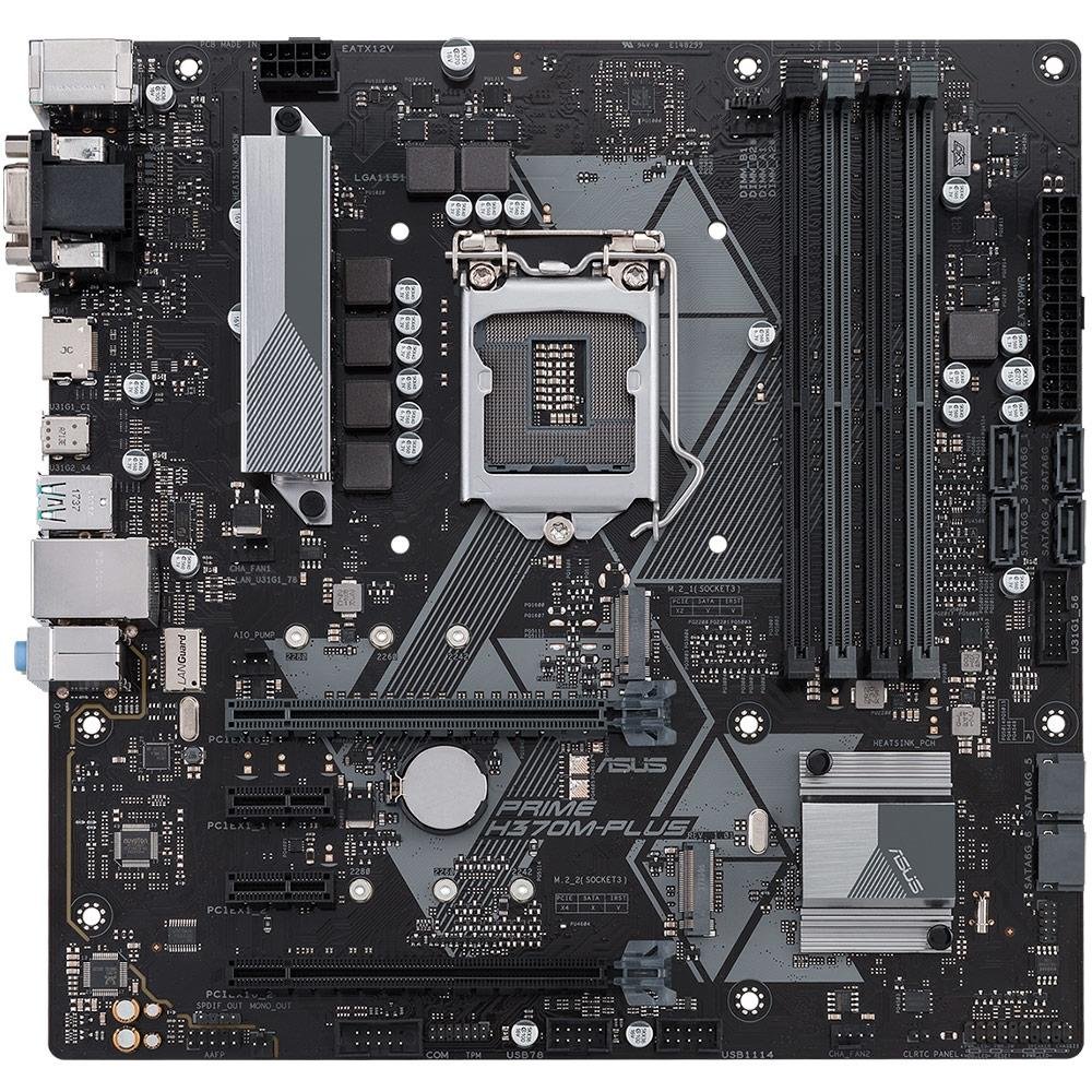 Imagem 3 de 5 do produto Placa-Mãe Asus Prime H370M-Plus, Intel LGA 1151, mATX, DDR4