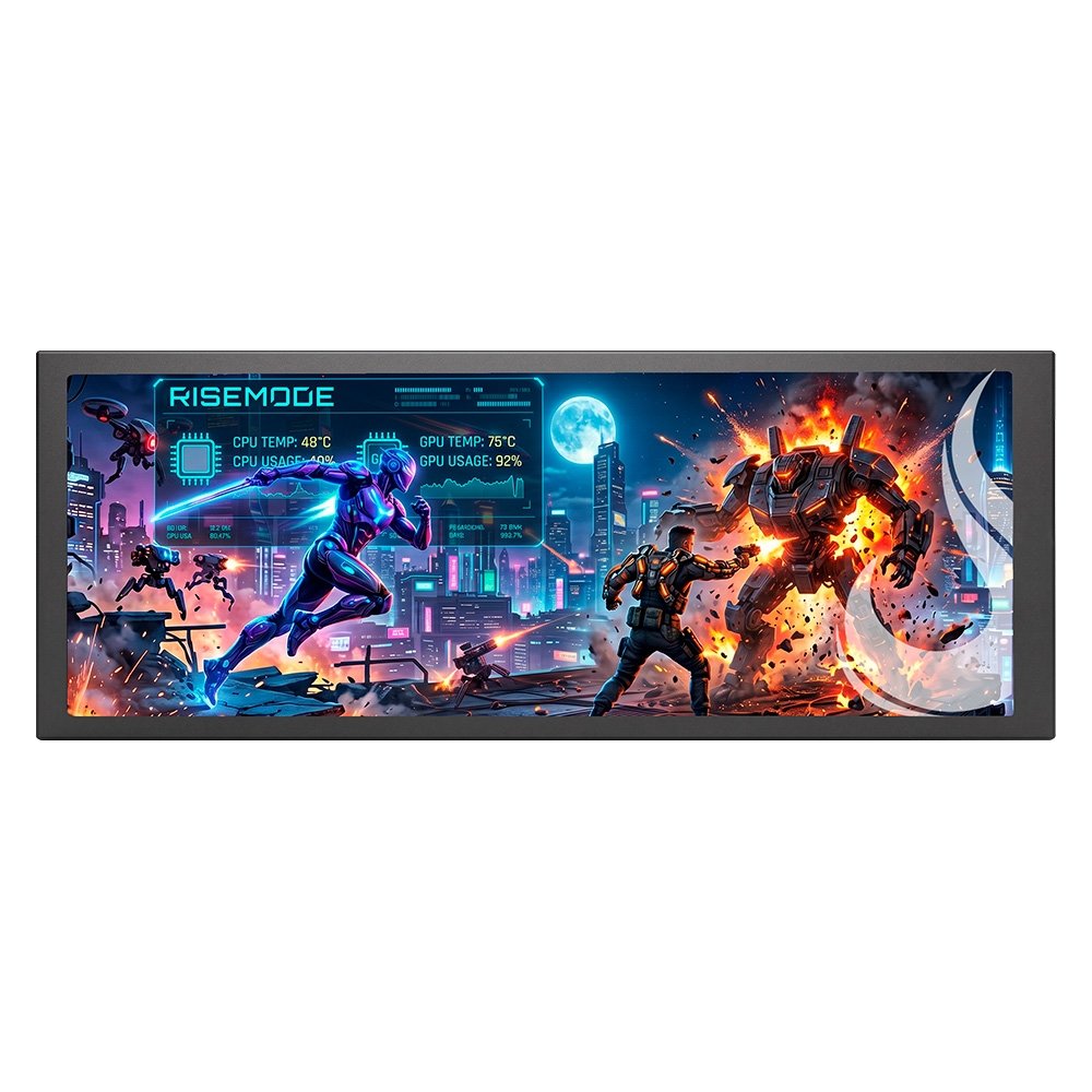 Tela de Monitoramento Gamer Smart Screen Support Rise Mode, 9.2" IPS, USB-C, Preto - RM-SCP-B Tela de Monitoramento Gamer Smart Screen Support Rise Mode, 9.2" IPS, USB-C, Preto - RM-SCP-B