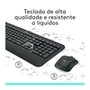 Teclado e Mouse Logitech MK540 Advanced Sem Fio Multimídia Tecnologia Unifying Cinza ABNT2 - 920-008674