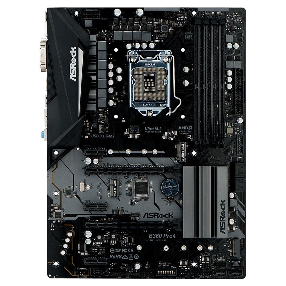 Imagem 2 de 5 do produto Placa-Mãe ASRock B360 Pro4, Intel LGA 1151, ATX, DDR4