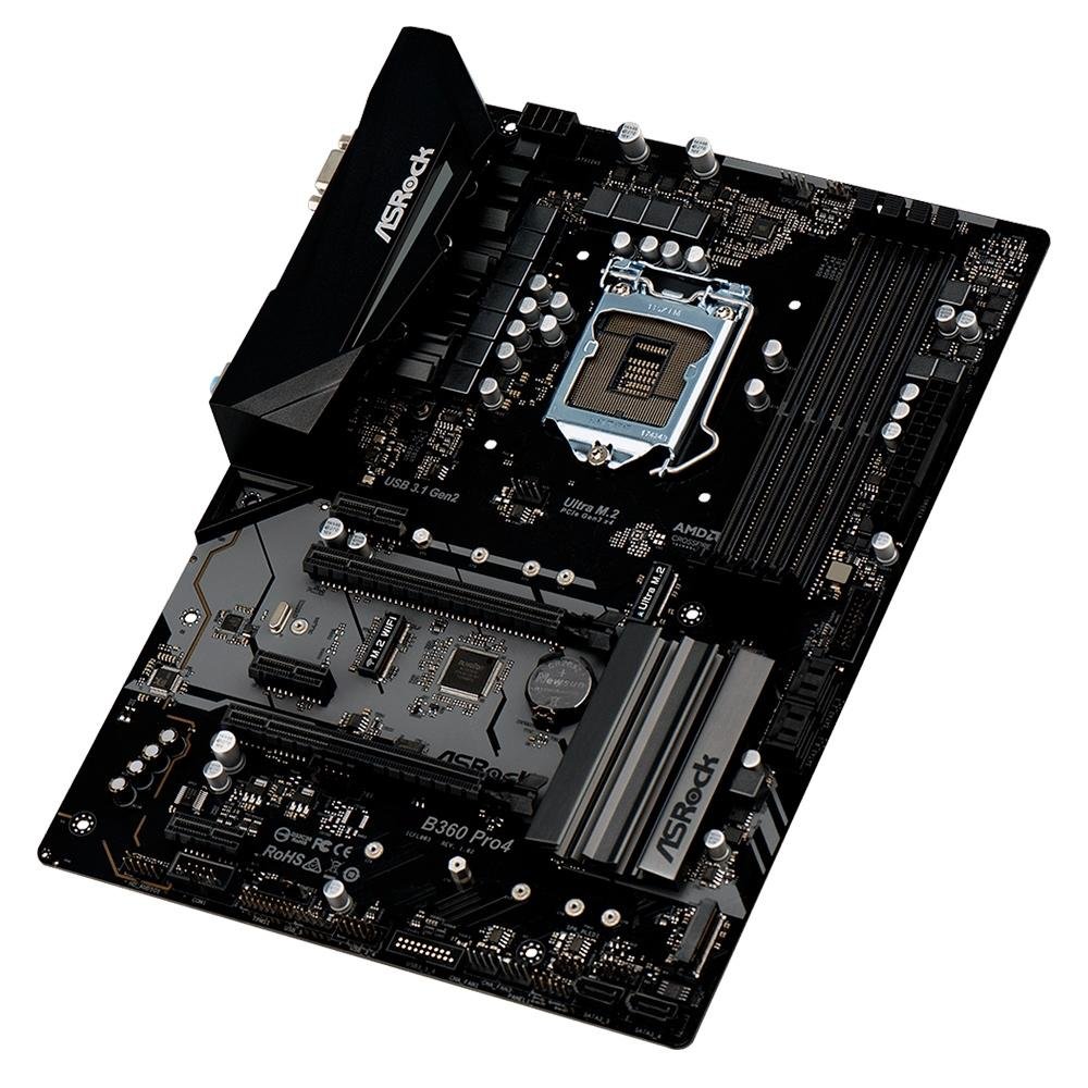 Imagem 3 de 5 do produto Placa-Mãe ASRock B360 Pro4, Intel LGA 1151, ATX, DDR4
