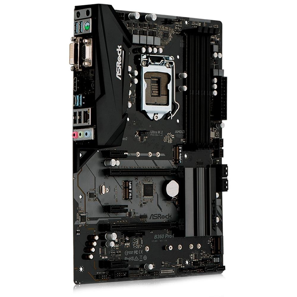 Imagem 4 de 5 do produto Placa-Mãe ASRock B360 Pro4, Intel LGA 1151, ATX, DDR4