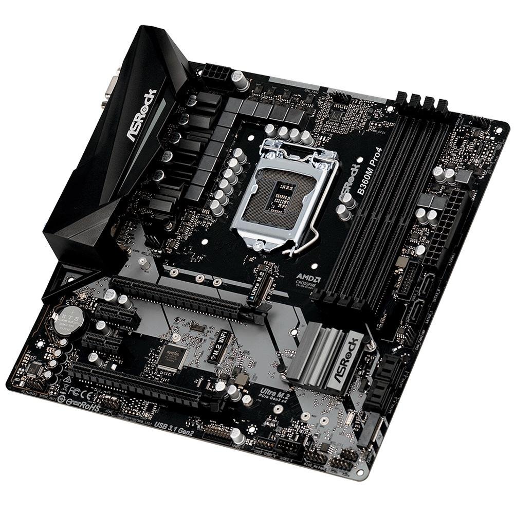 ASRock B360 i3 8100 4GB ×2 計 8GB DDR4 ASRock > B360M Pro4