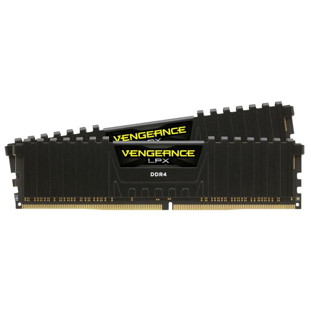 Memória RAM Corsair Vengeance LPX, 16GB (2x8GB), 3000MHz, DDR4, CL16, Preto - CMK16GX4M2D3000C16 Memória RAM Corsair Vengeance LPX, 16GB (2x8GB), 3000MHz, DDR4, CL16, Preto - CMK16GX4M2D3000C16