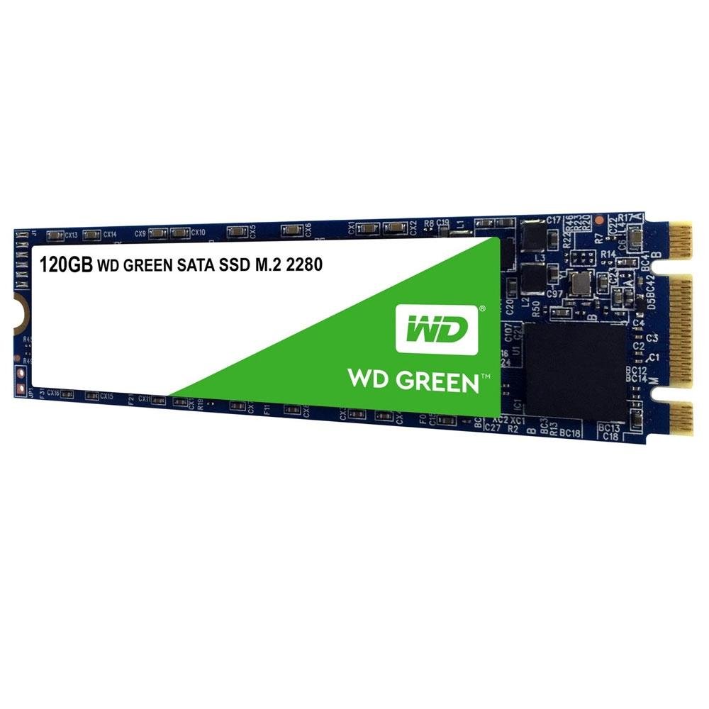 Imagem 2 de 2 do produto SSD WD Green, 120GB, M.2, Leitura: 545MB/s, Preto - WDS120G2G0B