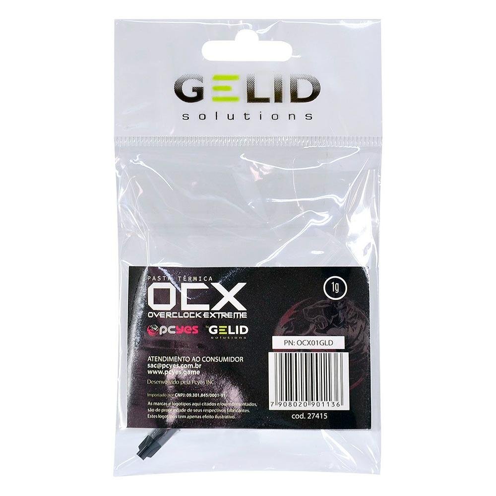 Pasta Térmica PCYes OCX By Gelid, 1g - OCX01GLD