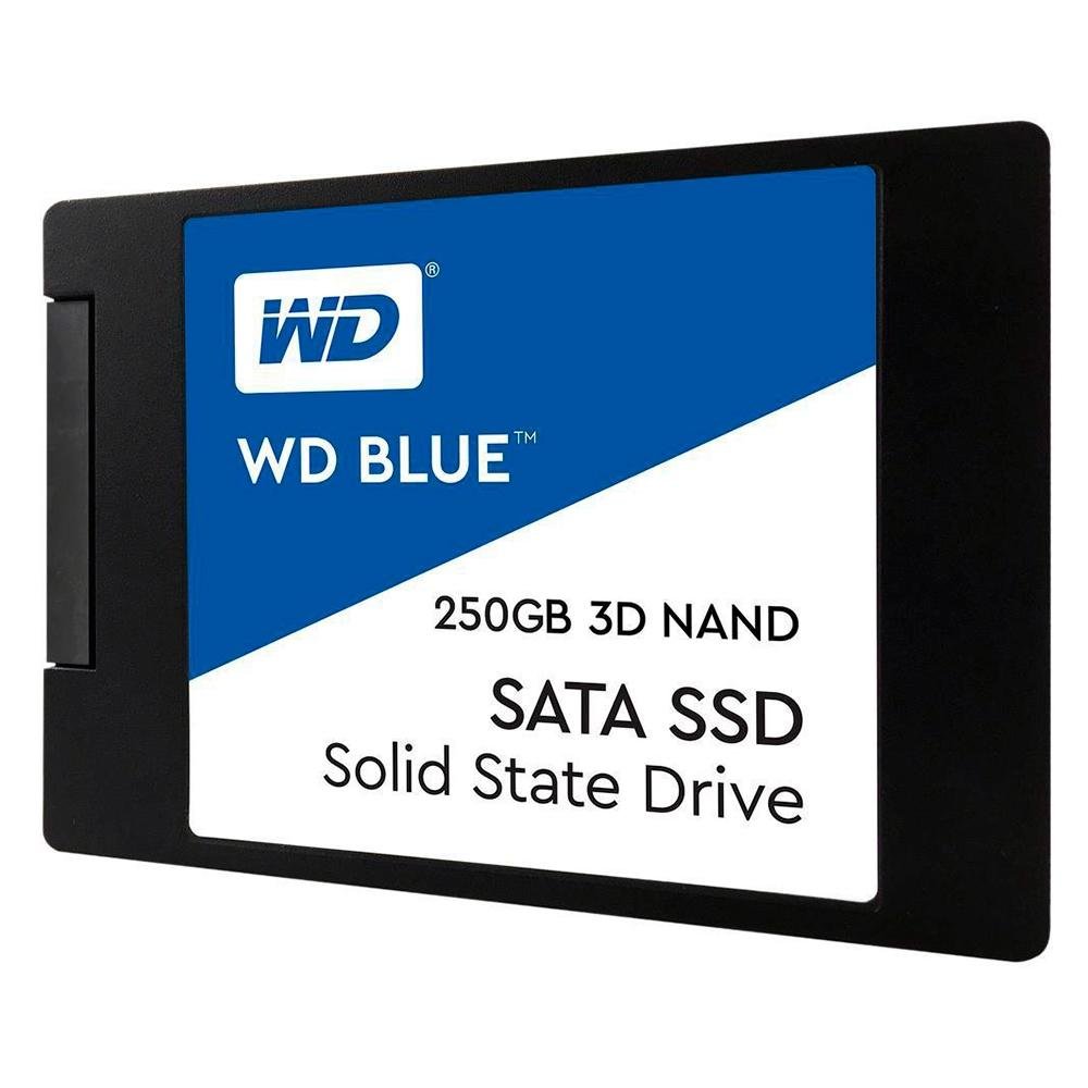 Imagem 3 de 5 do produto SSD WD Blue, 250GB, SATA, Leitura 550MB/s, Gravação 525MB/s - WDS250G2B0A