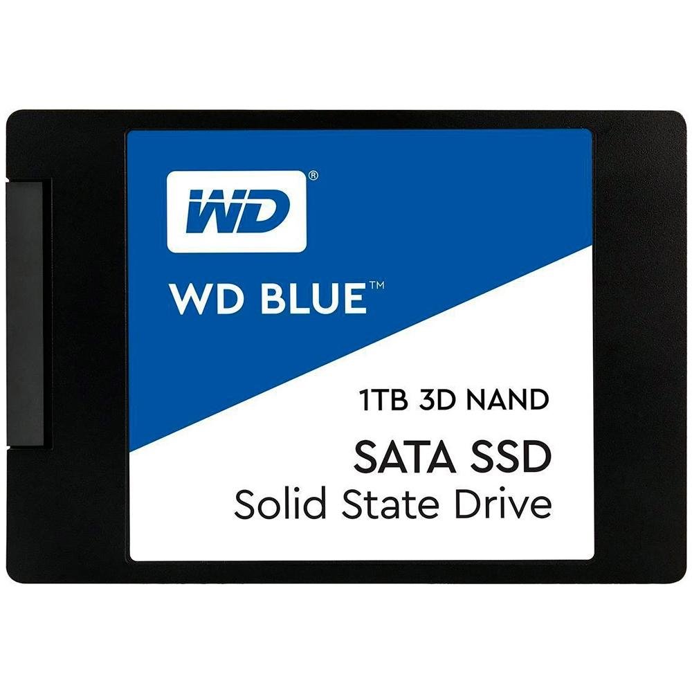 SSD 1 TB WD Blue, SATA, Leitura: 560MB/s e Gravação: 530MB/s