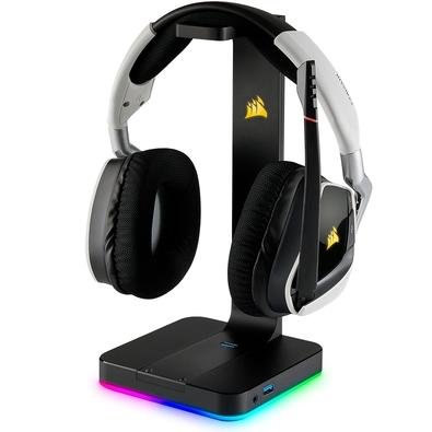 Suporte para Headset Gamer Corsair ST100, Som Surround 7.1, RGB, USB -  CA-9011167 | KaBuM!