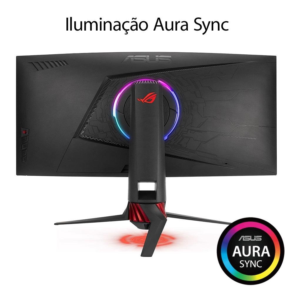 ASUS ROG STRIX XG35VQ 35型 ウルトラワイド 湾曲モニター Monitor Gamer Asus ROG Strix 35' LED | KaBuM!