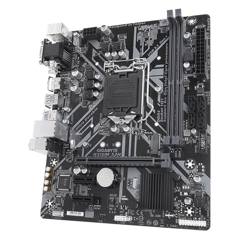 Imagem 3 de 5 do produto Placa-Mãe Gigabyte H310M S2H, Intel LGA 1151, mATX, DDR4