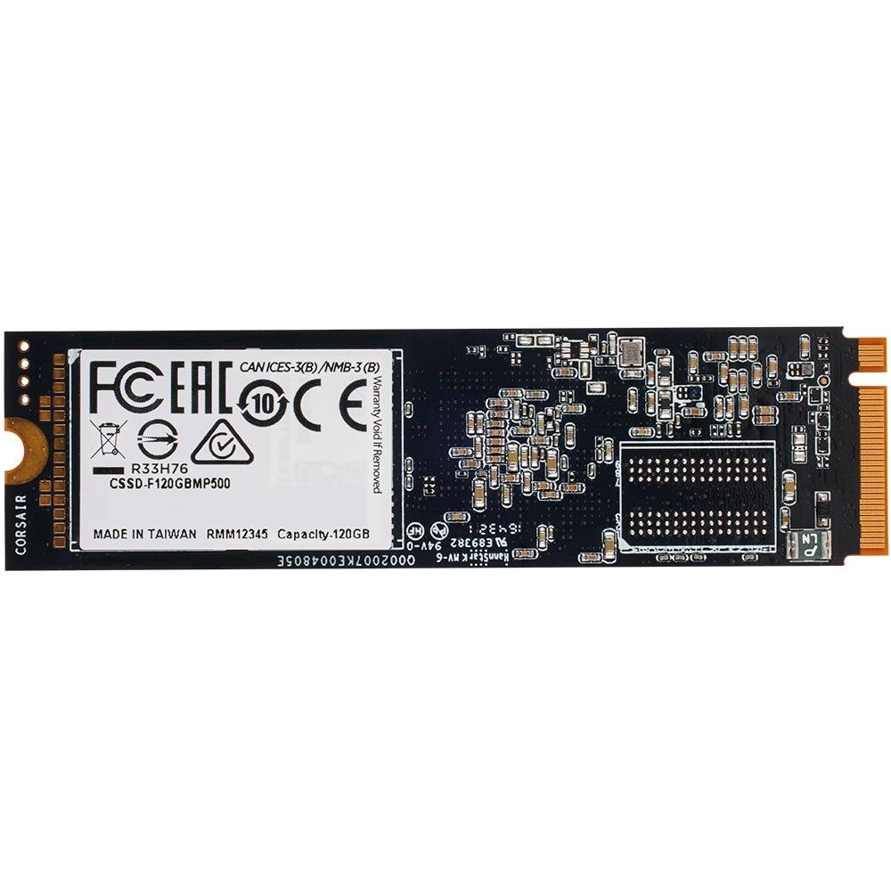Imagem 3 de 3 do produto SSD Corsair Force Series MP500, 480GB, M.2 NVMe, Leitura 3000MB/s, Gravação 2400MB/s - CSSD-F480GBMP500