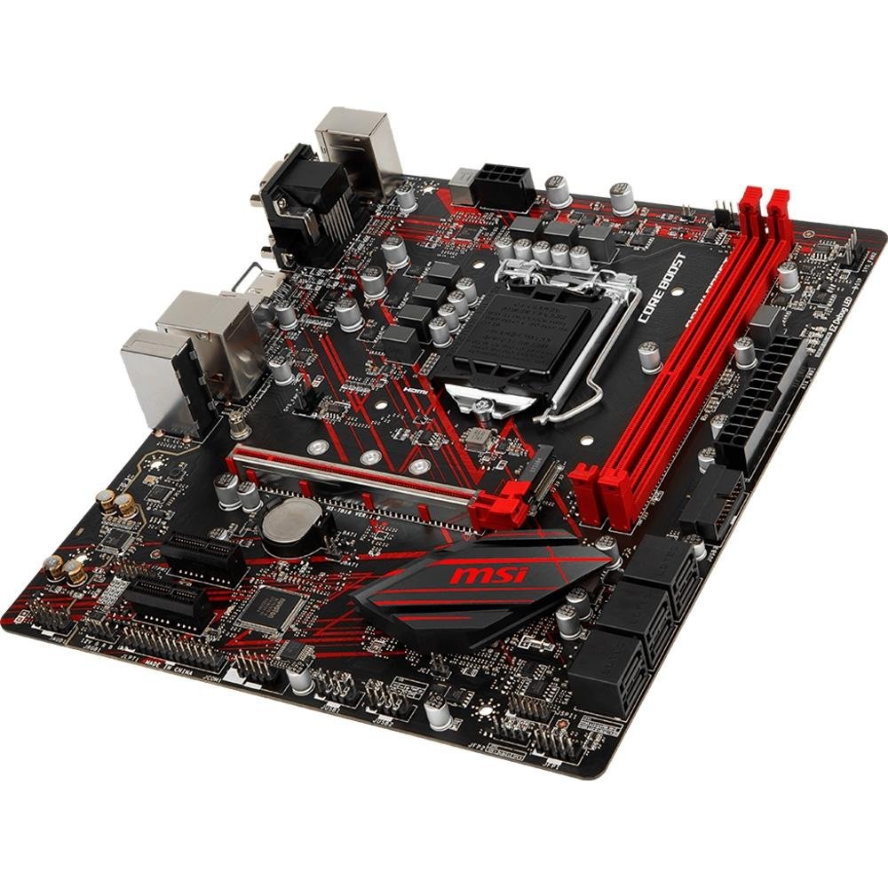 Imagem 5 de 6 do produto Placa-Mãe MSI B360M Gaming Plus, Intel LGA 1151, mATX, DDR4, Preto